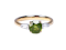 Rare 1.20ct demantoid garnet and tapered baguette diamond ring sku 4826  DBGEMS - image 1