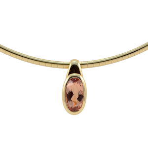 Topaz Pendant in 18ct Gold date circa 1980 SHAPIRO & Co since1979