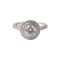 Diamond Halo Ring in 18ct White Gold date circa 1980 SHAPIRO & Co since1979 - image 4