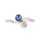 A Sapphire Diamond Toi et Moi Ring - image 1