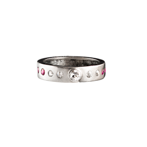 Ruby Diamond Platinum Band