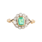 Victorian Emerald & Diamond Ring - image 1
