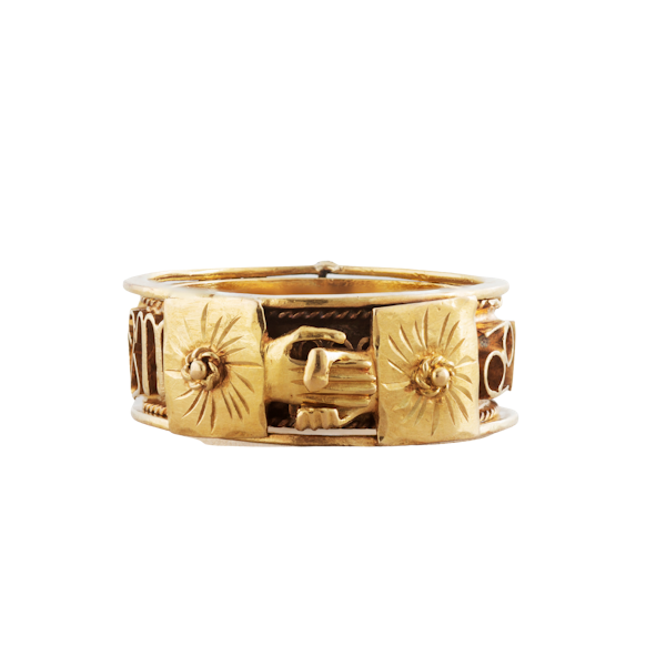 An Antique Zodiac Marriage Ring **SOLD** - image 1