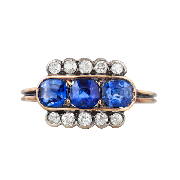 A Sapphire and Diamond ring - image 1
