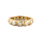 A six stone Diamond Gold ring band - image 1