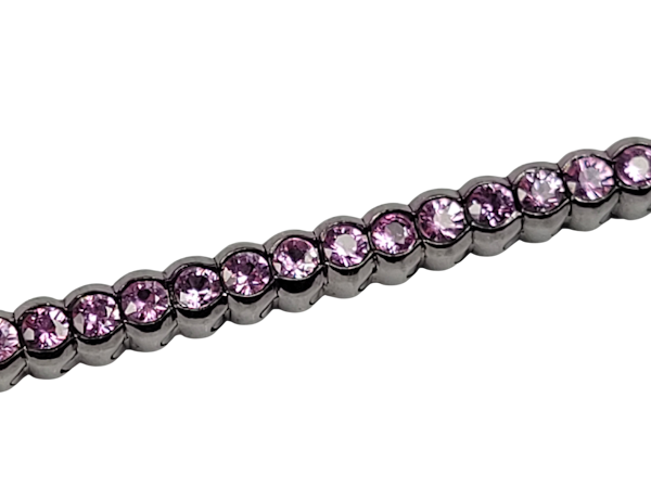 Pink sapphire tennis bracelet sku 4861  DBGEMS - image 1