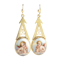 A pair of Cherub Gold Drop Earrings - image 1