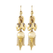 A pair of Gold tasseled earrings - image 1