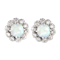 A pair of Opal Diamond Stud Earrings - image 1