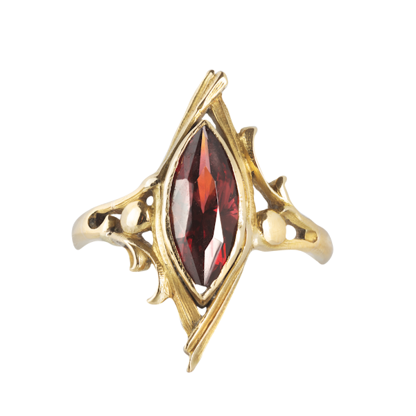 A Garnet and Gold ring **SOLD** - image 1