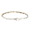 An Eighteen Carat Gold, Platinum, and Natural Pearl Bracelet - image 1