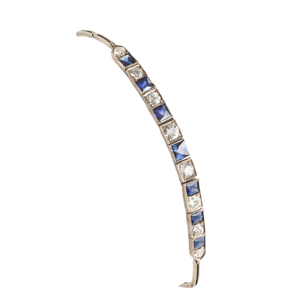 A Sapphire Diamond Bracelet **SOLD** - image 1