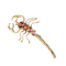A Gold and Garnet Scorpion Brooch - image 1