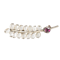 A Pearl Ruby Brooch in its original box - image 1