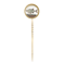 A French Rock Crystal Fish Gold Tie Pin - image 1