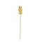 A Gold Owl Tie Pin with Ruby Eyes - image 1