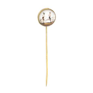 Reverse Intaglio Sporting Stickpin | 15ct Gold | English c1880s