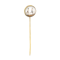 A Gold Rock Crystal Jockeys Tie Pin - image 1