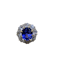 Fine natural Burma sapphire and diamond cluster ring - image 1
