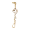 A Gold Dog and Diamond Question Mark Tie Pin - image 1