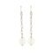 A Pair of Diamond Opal Drop Earrings - image 1
