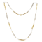 A Two Colour Pearl Gold Platinum Necklace - image 2