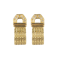 A pair of Gold Diamond Earrings - image 1