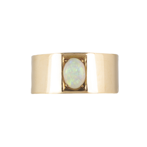 Opal and 15ct Gold Ring | Signed Louis Cadby | Australian c.1910s