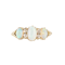 A Three Opal Diamond Ring - image 1