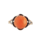 A Coral Diamond Ring - image 1