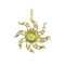 A Peridot Pearl Sun brooch / pendant - image 1