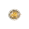 A Gold Pearl Topaz Brooch - image 1