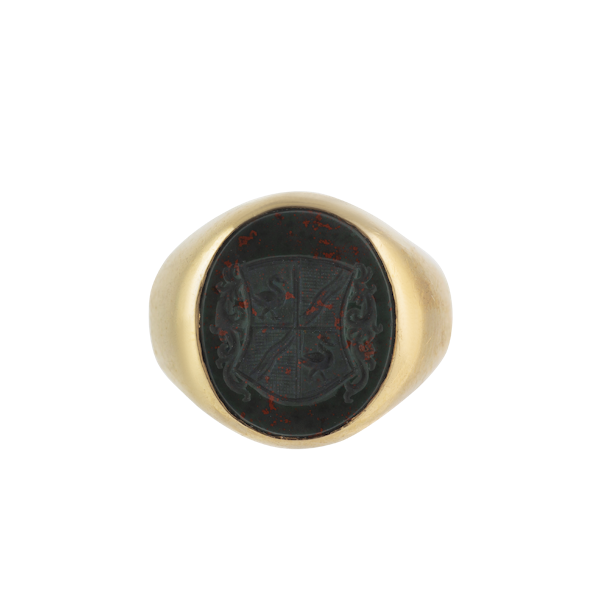 A Gold Bloodstone Signet Ring **SOLD** - image 1