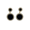 Art Deco Onyx and diamond earrings - image 1