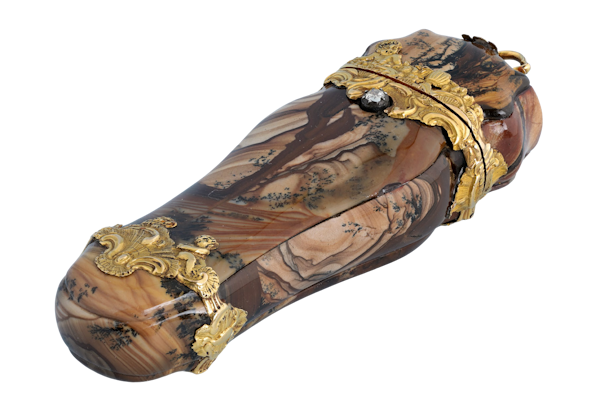 GOLD AND MOSS AGATE ETUI - image 1