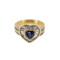 A Heart Shaped Sapphire and Diamond Ring Offered by The Gilded Lily - image 1