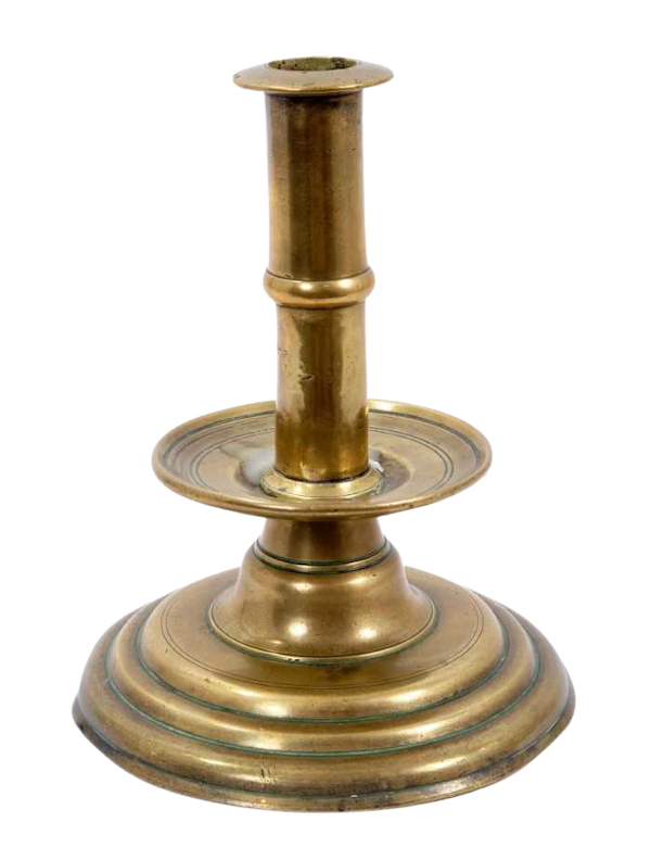 Brass trumpet-form candlestick, 17th century - image 1