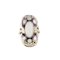 A Moonstone, Amethyst, Natural Pearl Silver Ring by Bernard Instone *SOLD* - image 1