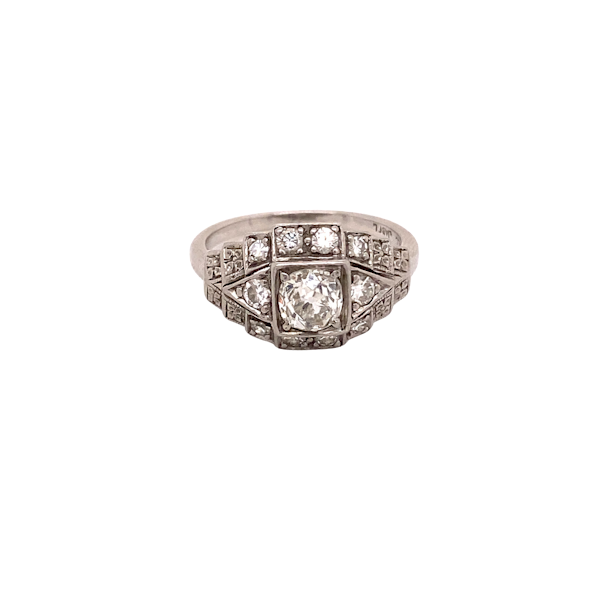 Stylish, Art Deco Ring Ca1920-35 - image 1