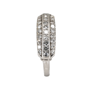 Art Deco 3 row diamond ring