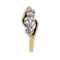 3 stone crossover diamond ring - image 1