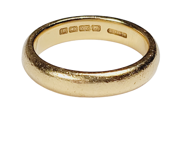 22ct gold wedding ring sku 4932  DBGEMS - image 1