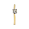 Square diamond solitaire ring, 0.25 ct est. - image 1