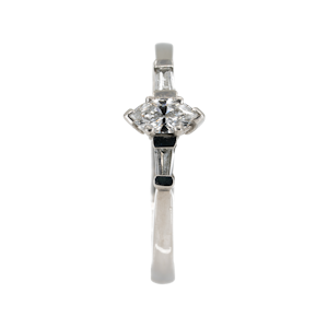 Diamond marquise 3 stone ring