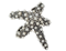 Diamond and pearl Starfish bangle sku 4946  DBGEMS - image 1