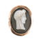 Hard stone cameo brooch of Apollo in 9 ct mount - image 1
