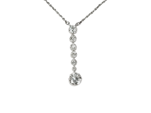 Art deco diamond pendant sku 4957