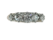 Antique five stone diamond carved half hoop ring sku 4962 DBGEMS - image 1