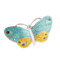 A Blue and Yellow Enamel Silver Butterfly - image 1