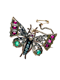 Diamond ruby emerald pearl butterfly brooch/ Pendant. Spectrum - image 1